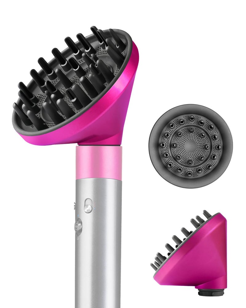TEXOVYRAX Diffuser attachment compatible with Dyson Airwrap Multi-Styler, Fast Drying, Volumizing, match HS01 HS05 i.d. Fuchsia - Image 1